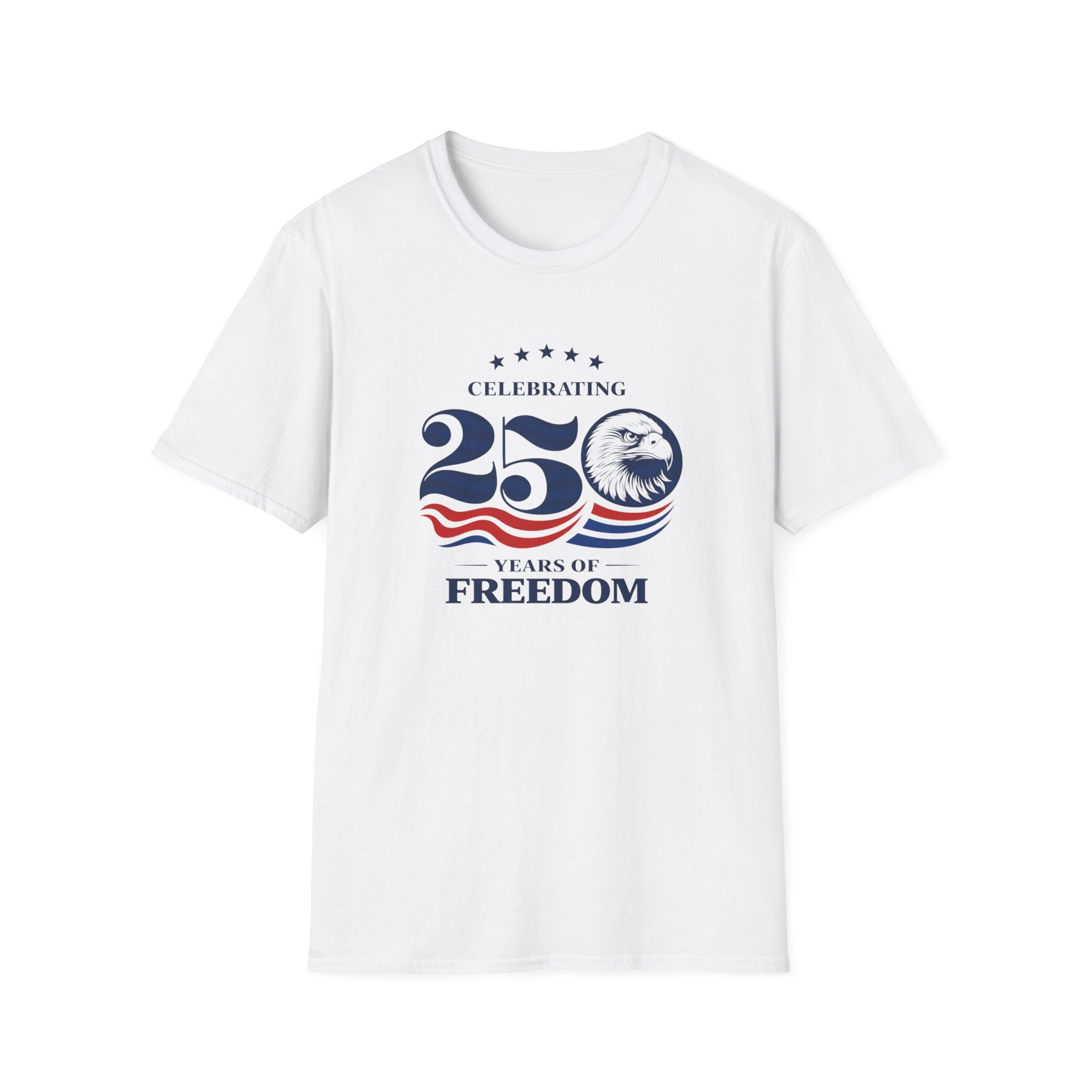 25 Years of Freedom Patriotic Eagle Anniversary T-Shirt
